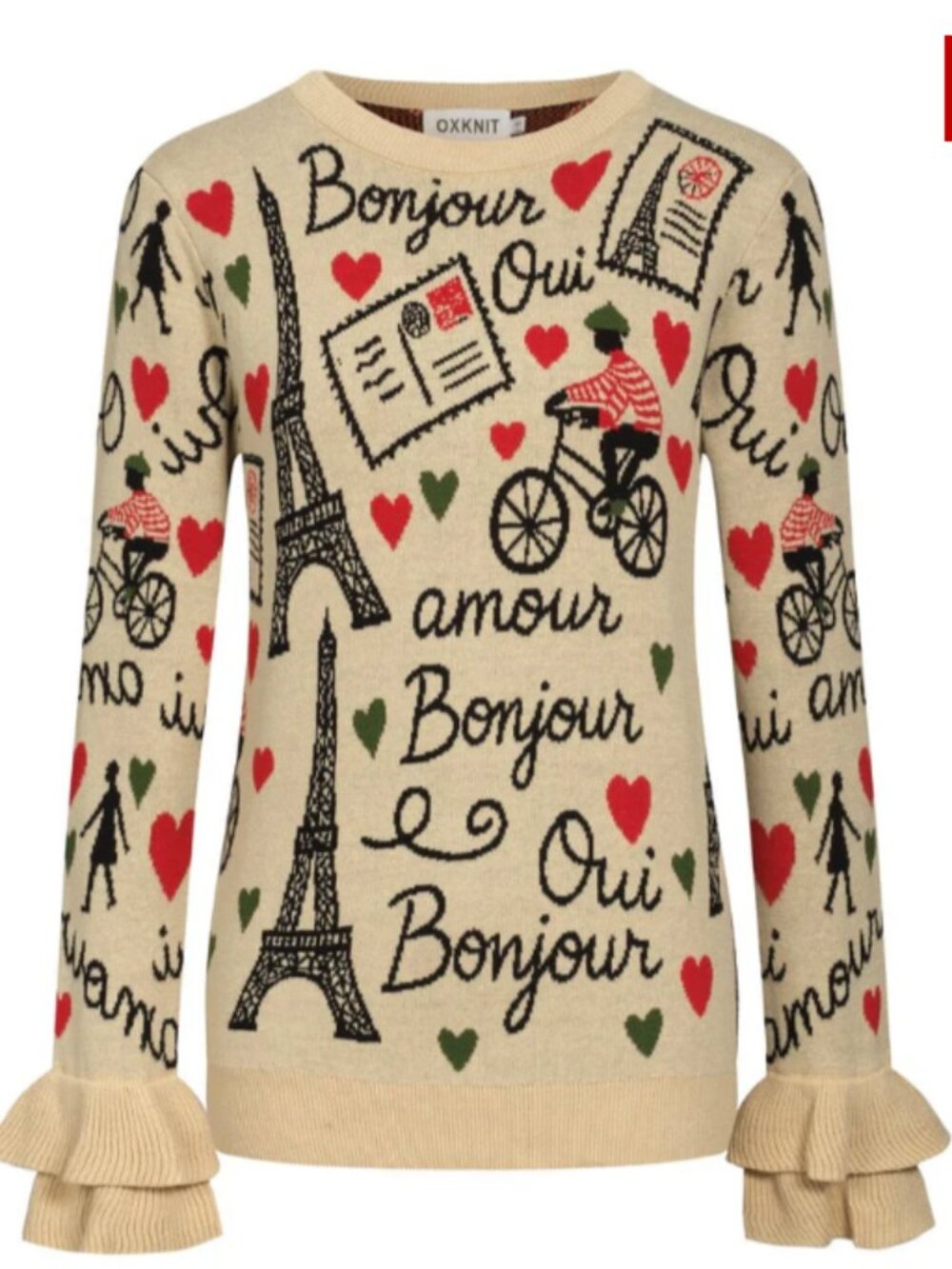 Paris theme OxKnit Sweater